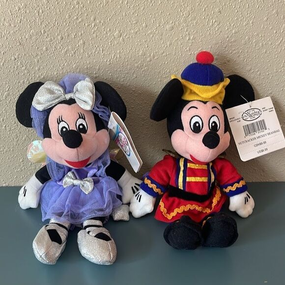 DISNEY Vintage 90s Mickey and Minnie The Nutcracker Bean Bag Plush *NEW* - Picture 11 of 11